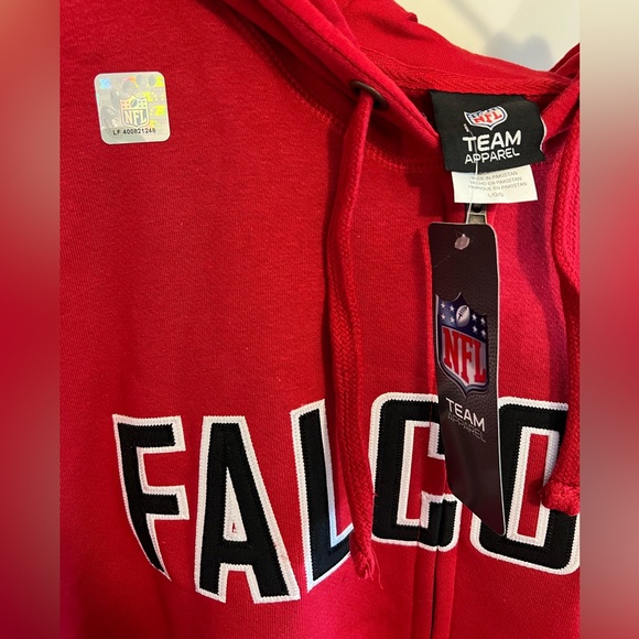 Atlanta Falcons Vintage 2010 Zip Up Sweatshirt - Size L - NEW w/tags - Picture 3 of 4